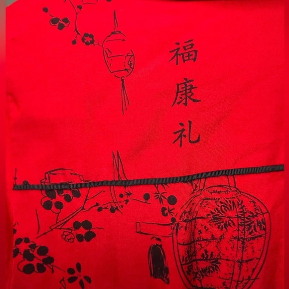 Soft Surroundings Asian Pagoda Tunic Top Size Petite Small Red Lantern Blouse - Picture 8 of 10